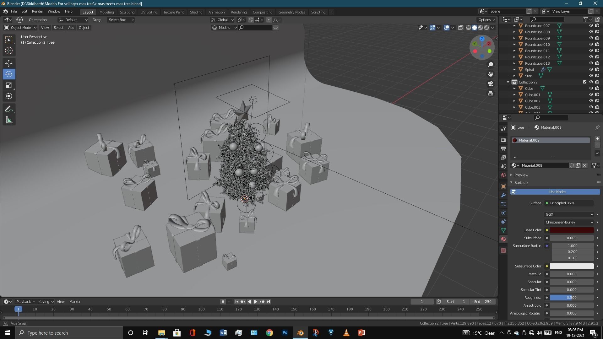 Xmas tree 3D model_21