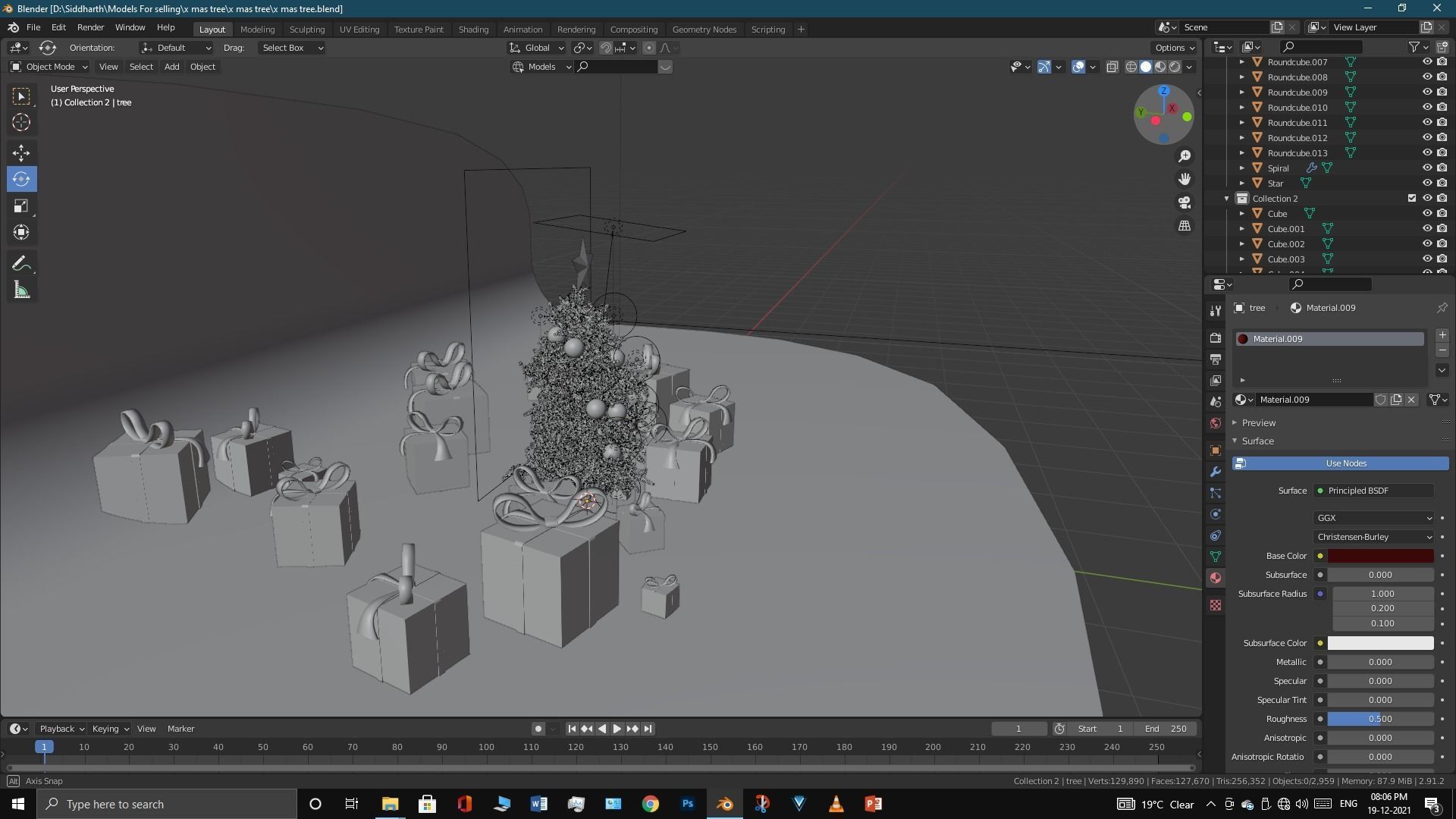 Xmas tree 3D model_16