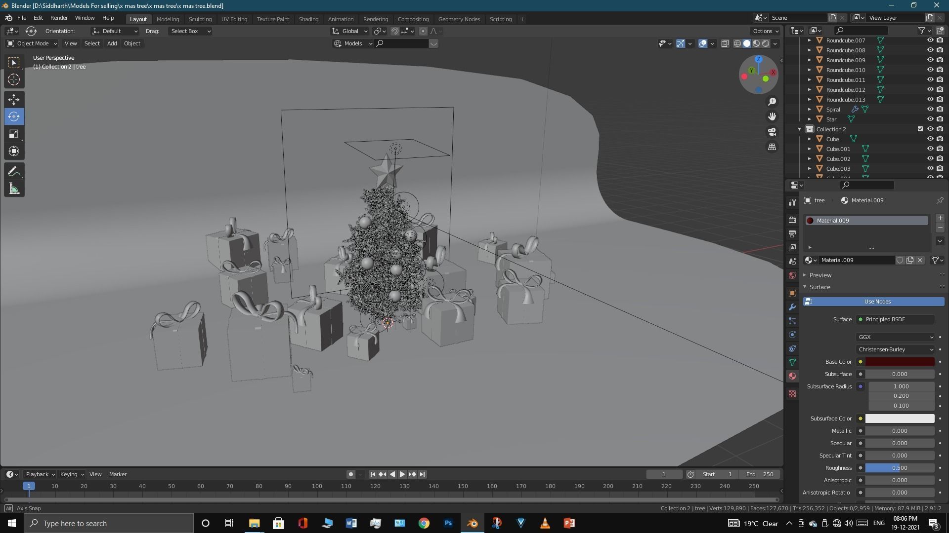 Xmas tree 3D model_24