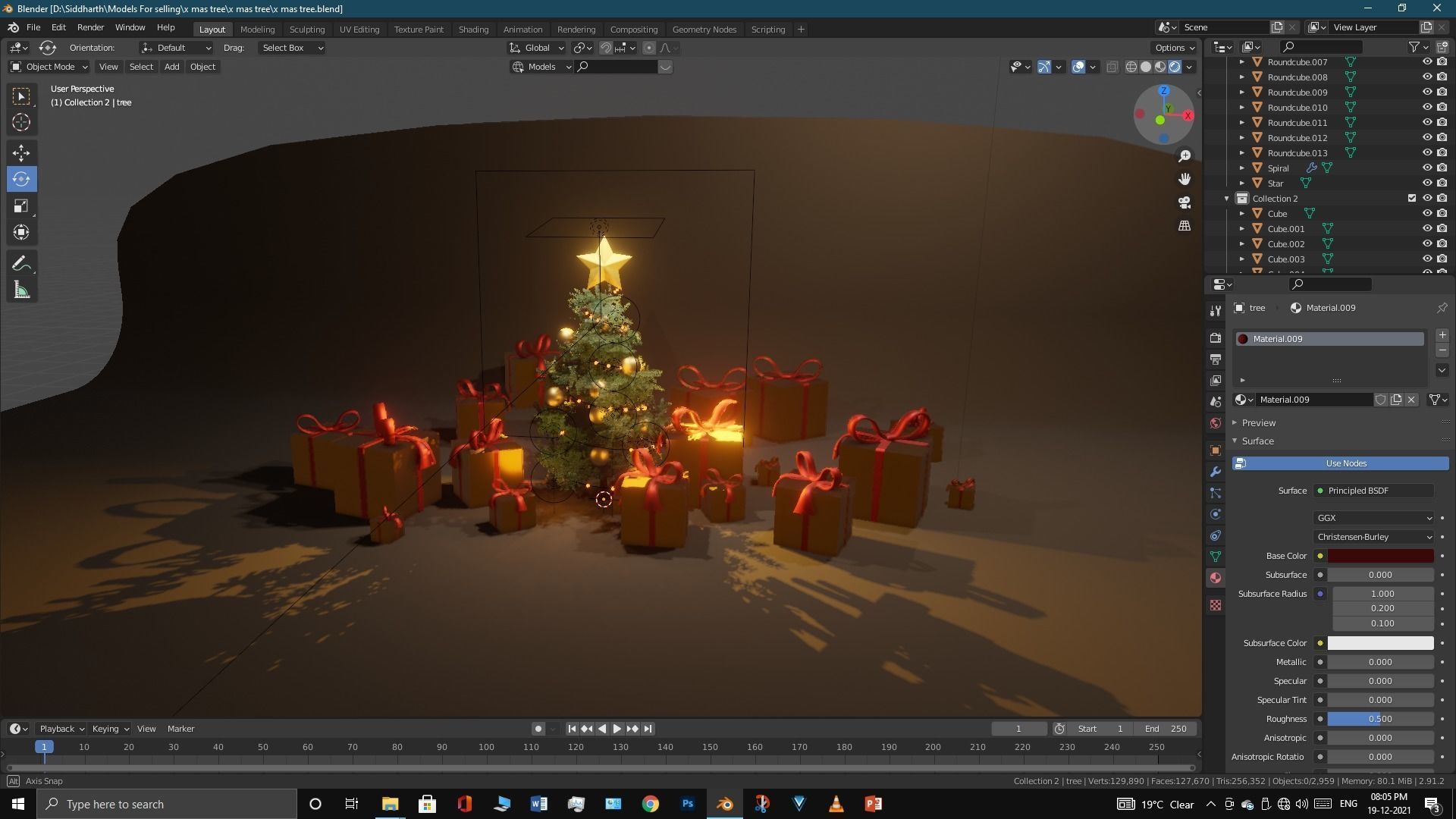 Xmas tree 3D model_14