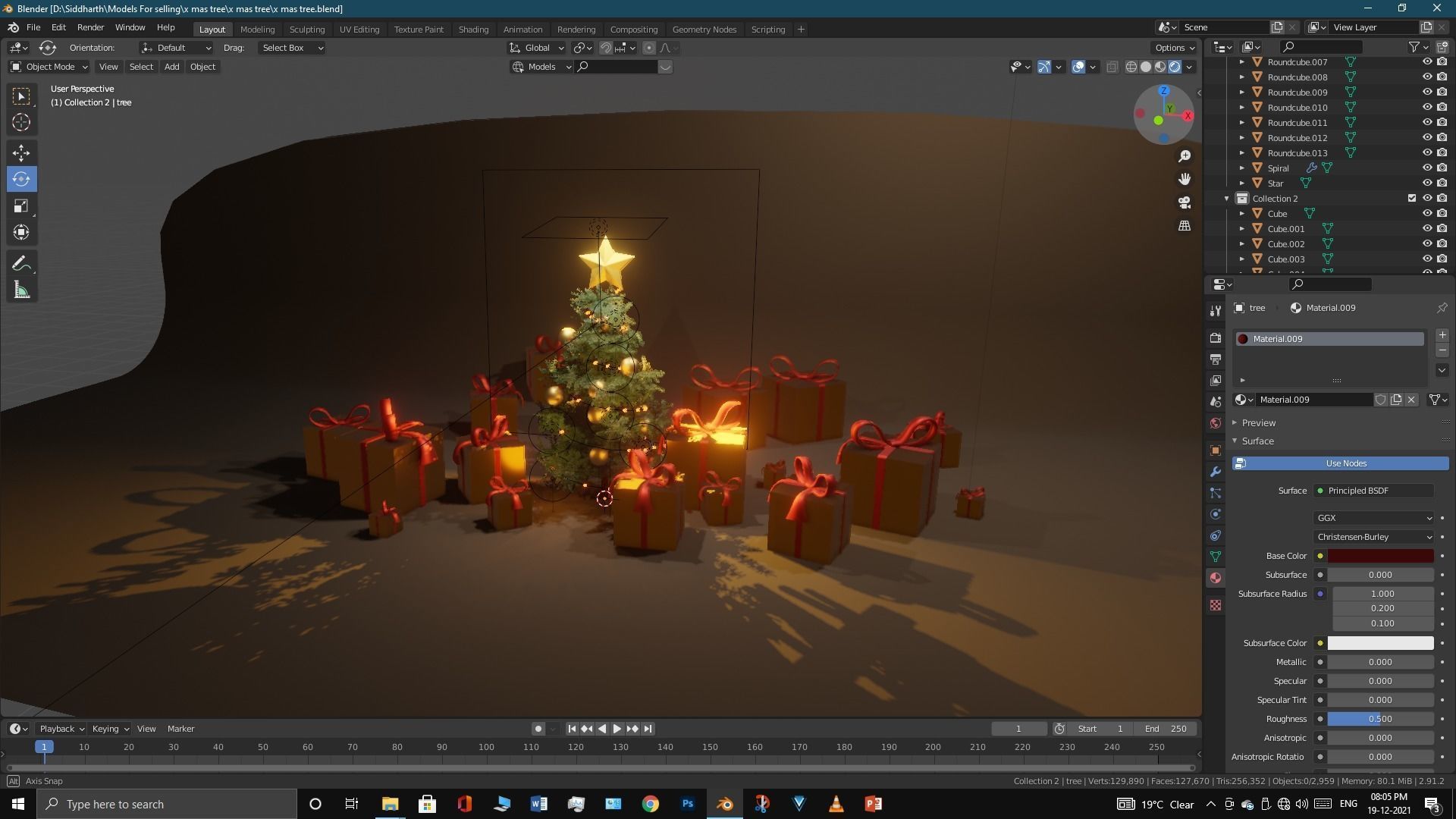 Xmas tree 3D model_10