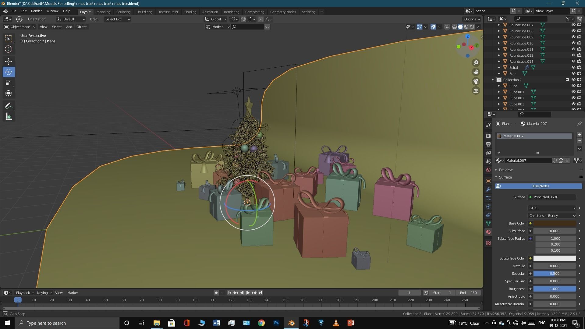 Xmas tree 3D model_35