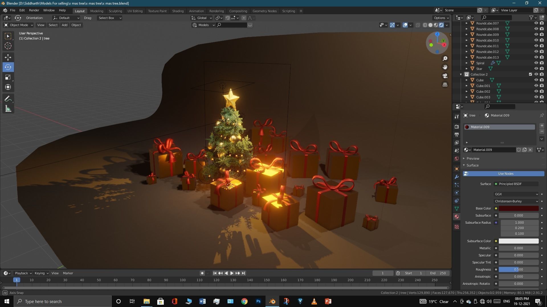 Xmas tree 3D model_13