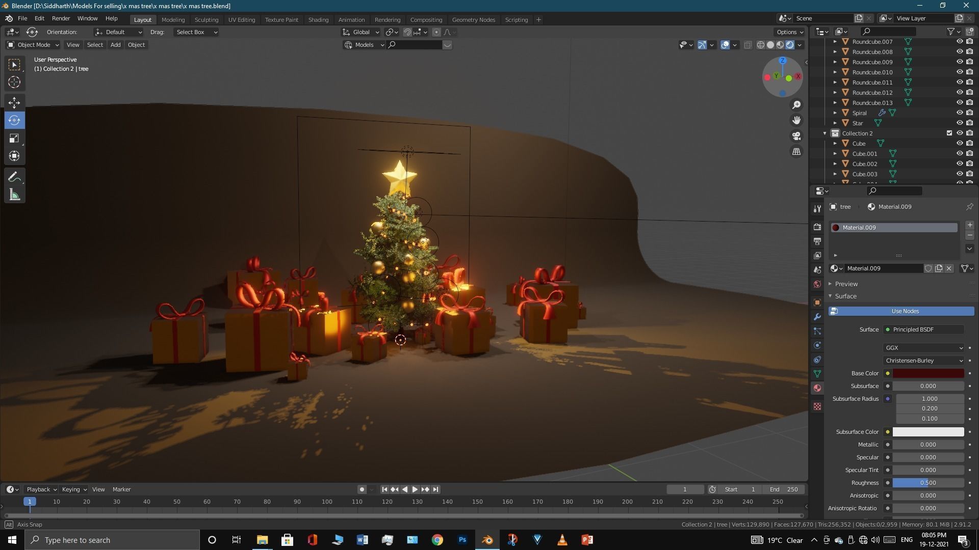 Xmas tree 3D model_3