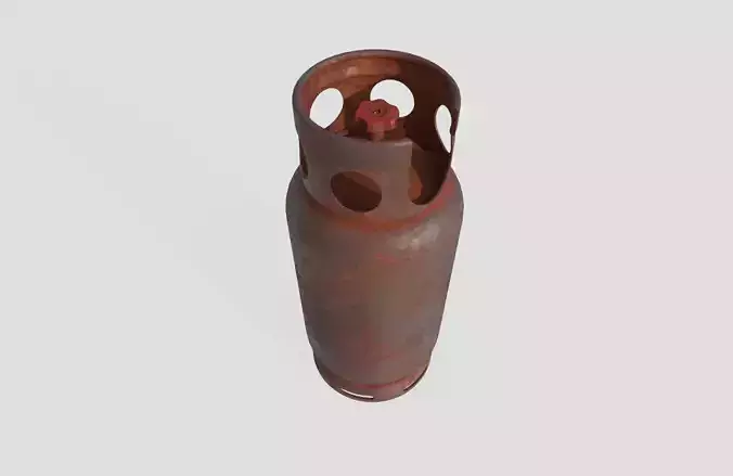 Gas Bottle M1 old version Low-poly 3D model