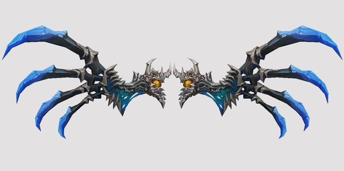 Futuristic Wing Low-poly 3D model_15