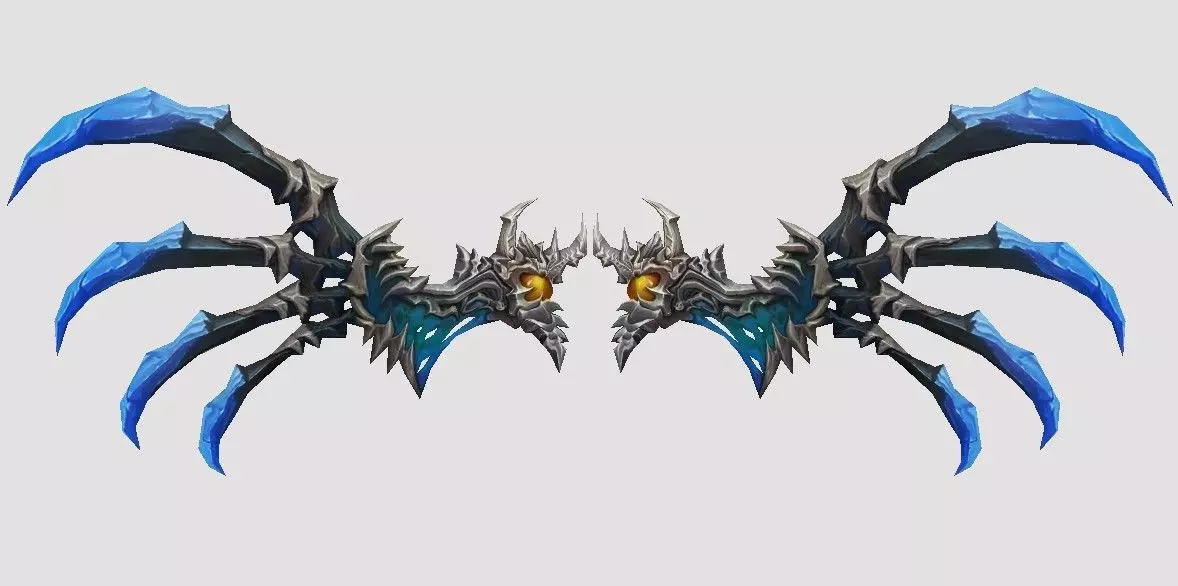 Futuristic Wing Low-poly 3D model_0