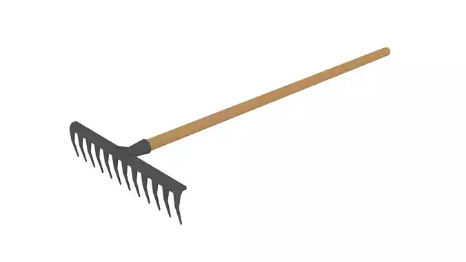 Low Poly Cartoon Rake