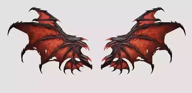 Dragon Wing Low-poly 3D model