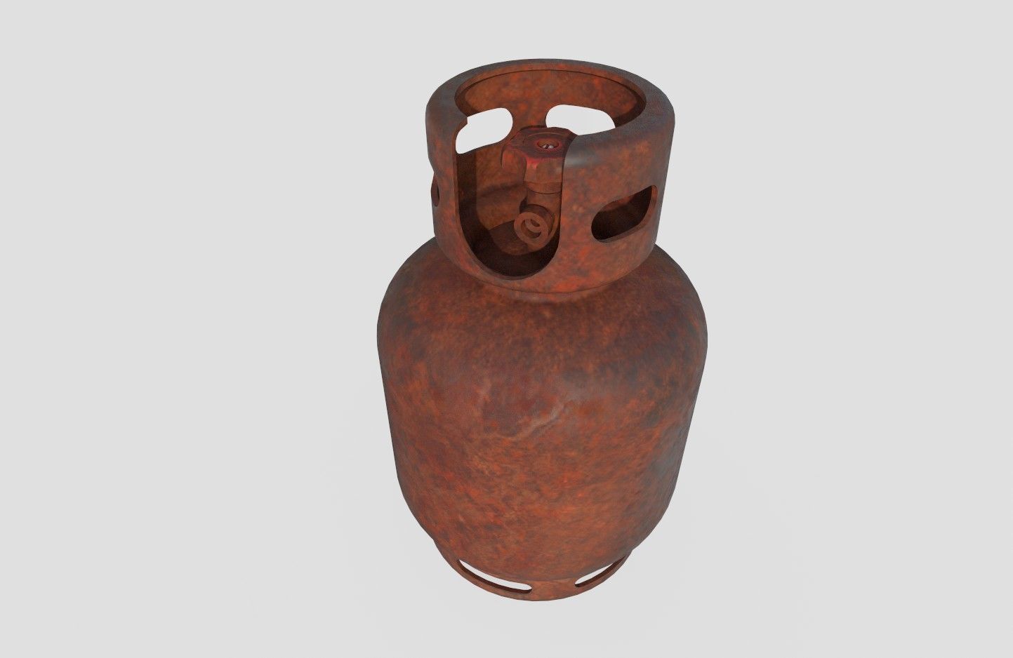 Gas Bottle M2 old version Low-poly 3D model_13