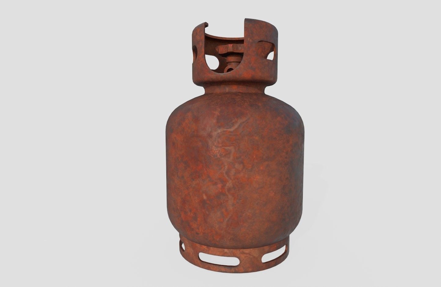Gas Bottle M2 old version Low-poly 3D model_14