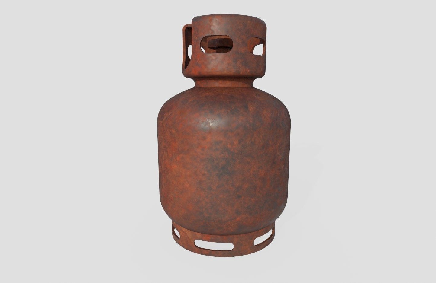 Gas Bottle M2 old version Low-poly 3D model_5