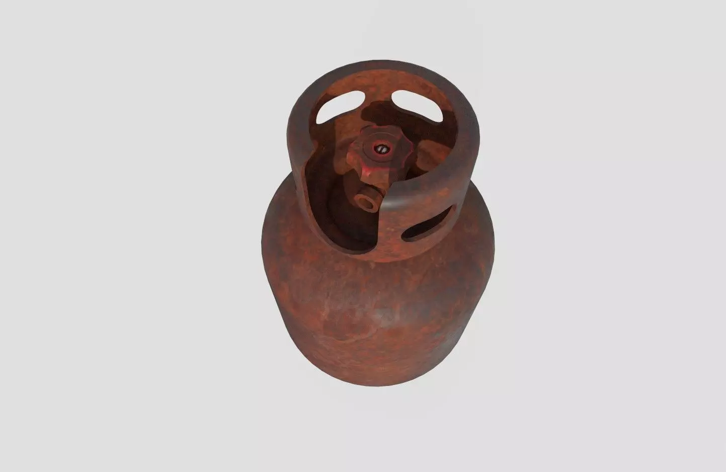 Gas Bottle M2 old version Low-poly 3D model_0