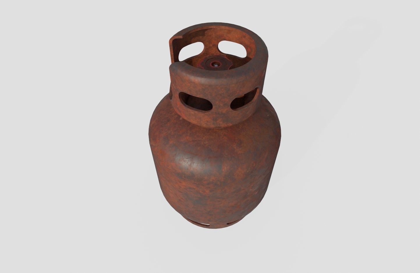 Gas Bottle M2 old version Low-poly 3D model_6