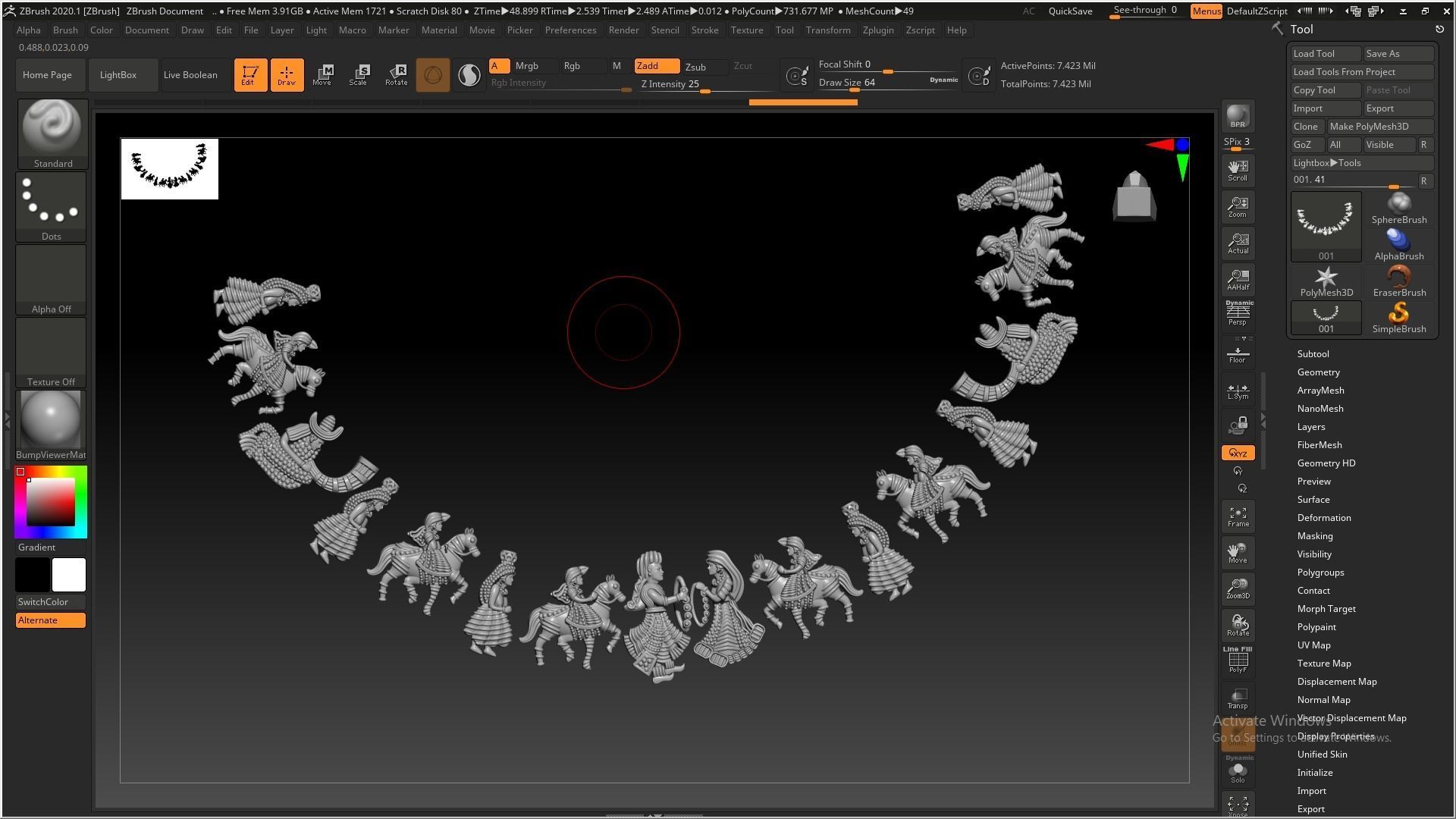 wedding necklace set south stylish rhino matrix zbrush   3D print model_1