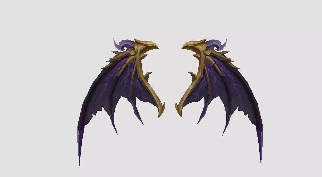 Dragon Wing Low-poly 3D model_0