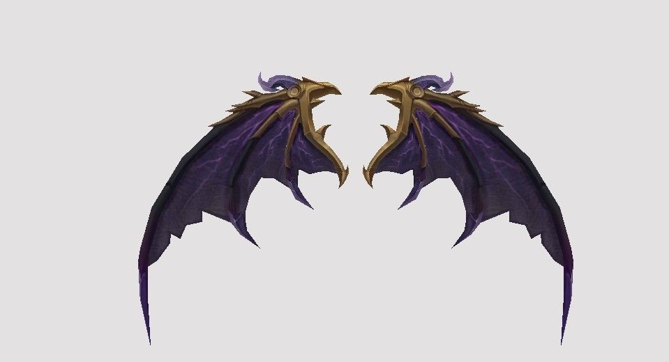 Dragon Wing Low-poly 3D model_9