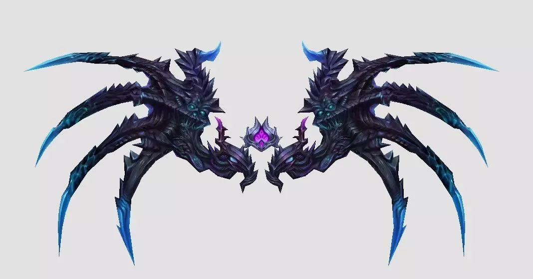 Futuristic Wing Low-poly 3D model
