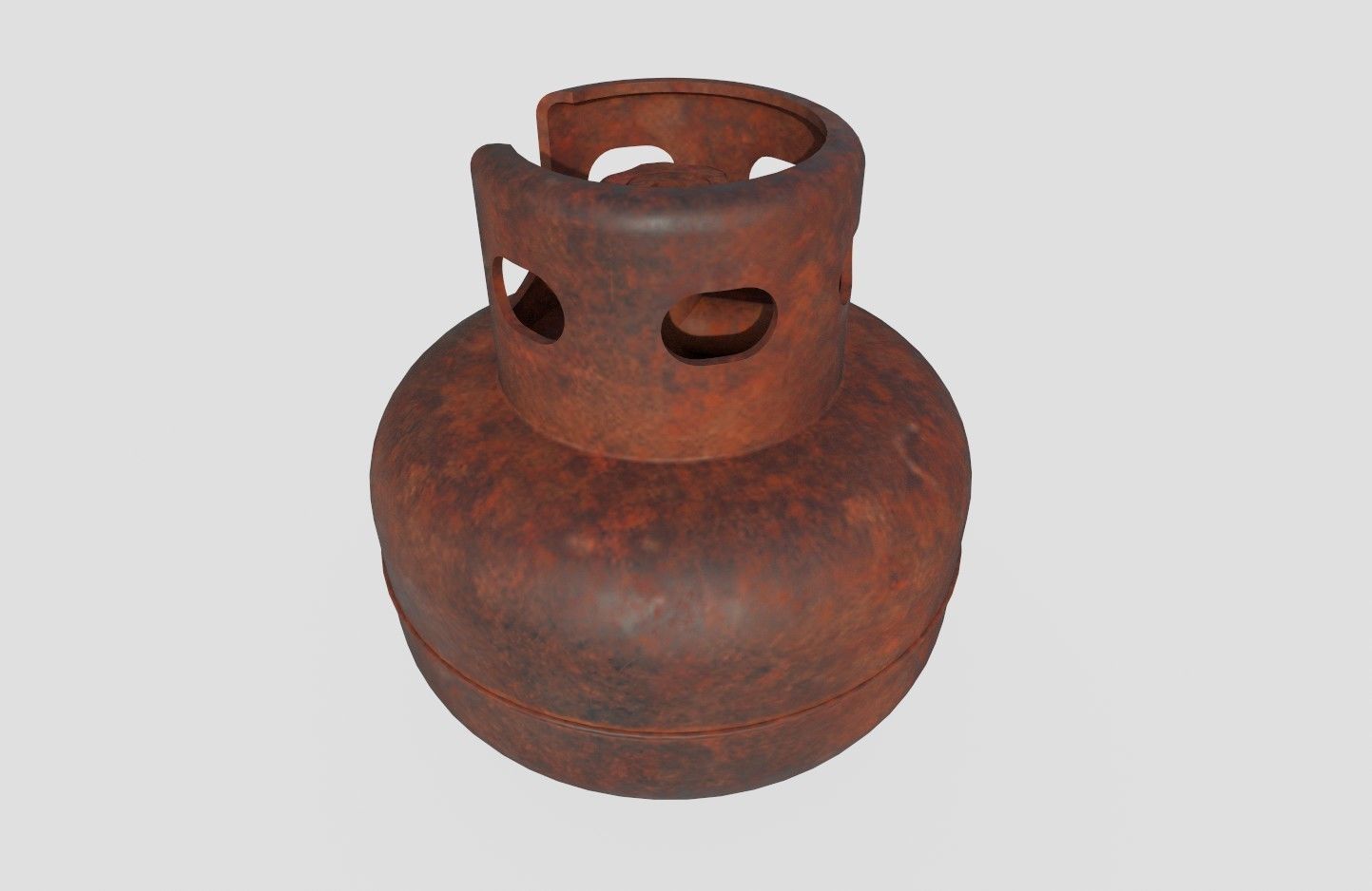 Gas Bottle M4 old version Low-poly 3D model_17