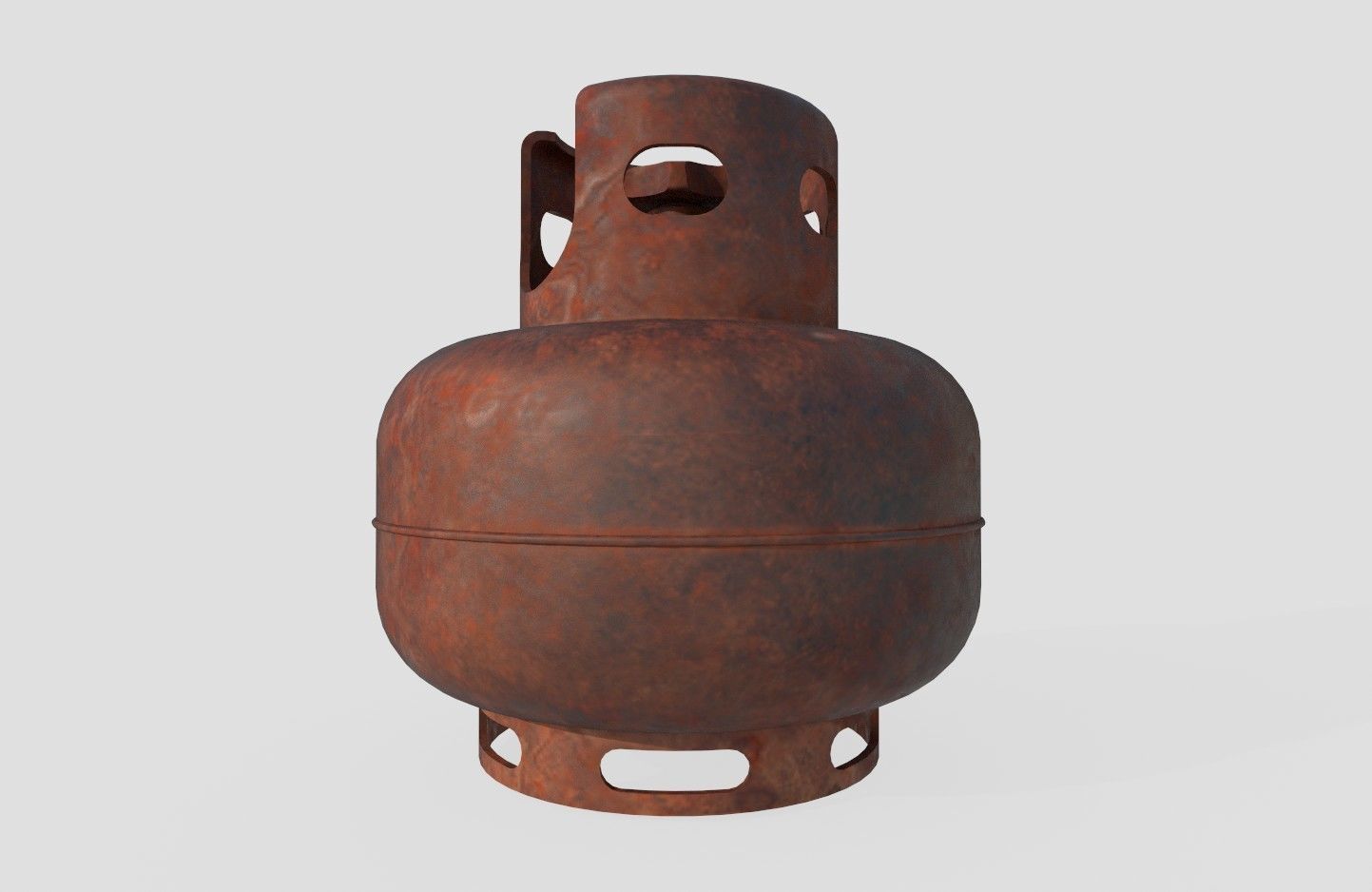Gas Bottle M4 old version Low-poly 3D model_14