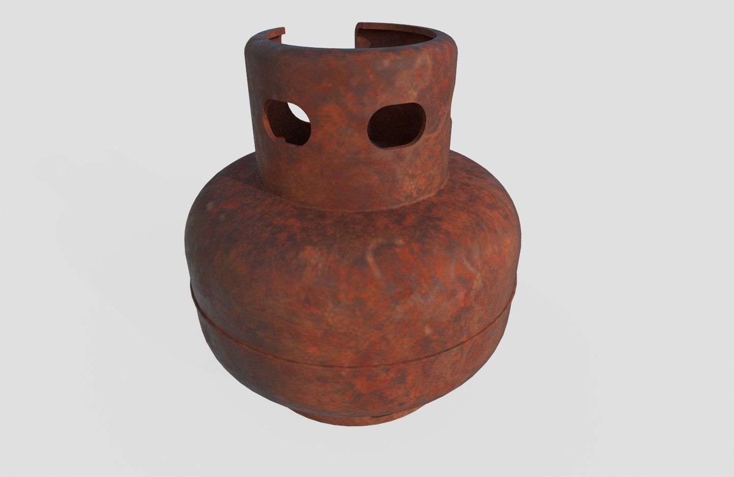 Gas Bottle M4 old version Low-poly 3D model_7