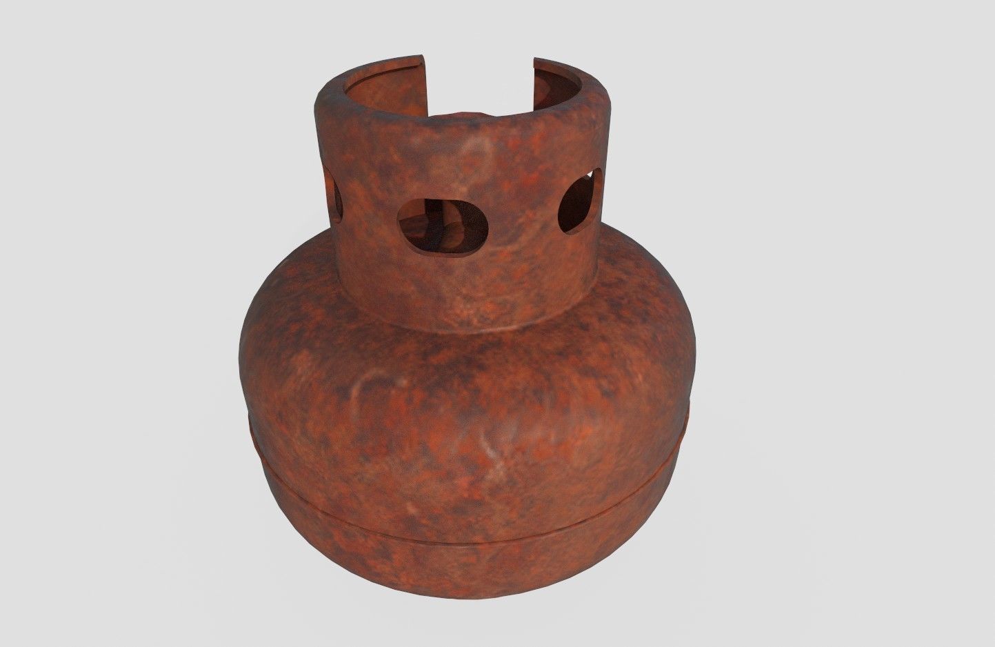 Gas Bottle M4 old version Low-poly 3D model_8
