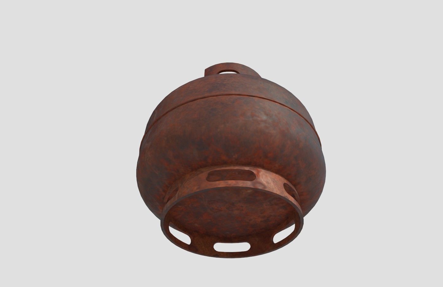Gas Bottle M4 old version Low-poly 3D model_4