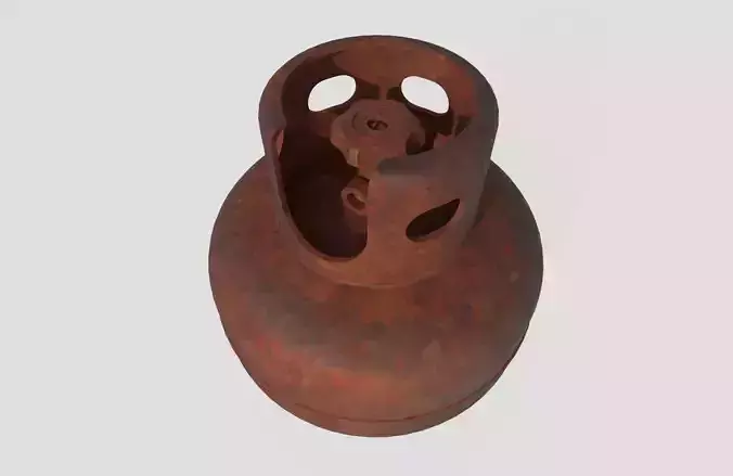 Gas Bottle M4 old version Low-poly 3D model