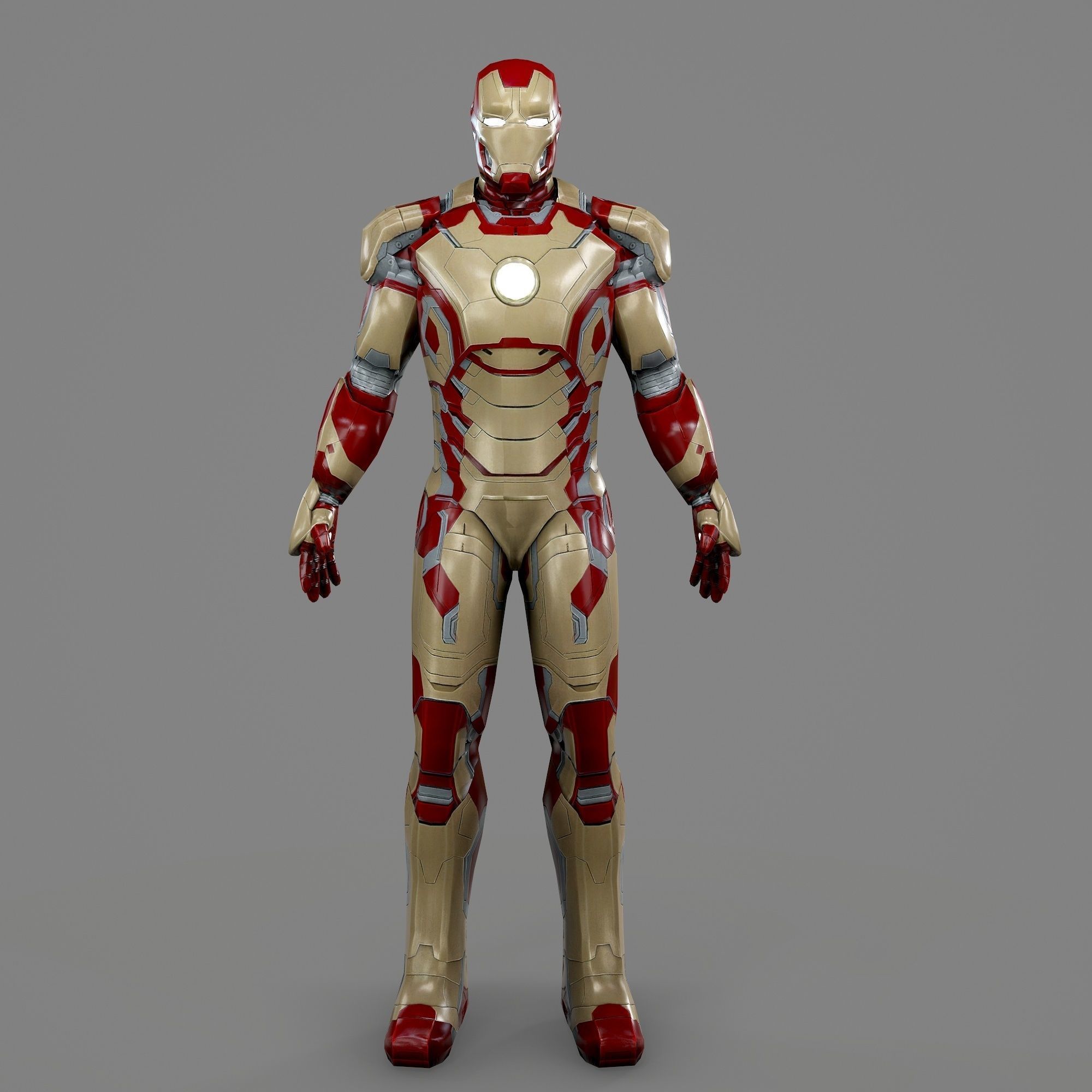 Iron Man Mark 42 Full Wearable Accurate Armor with Inner Parts 3D print model_94