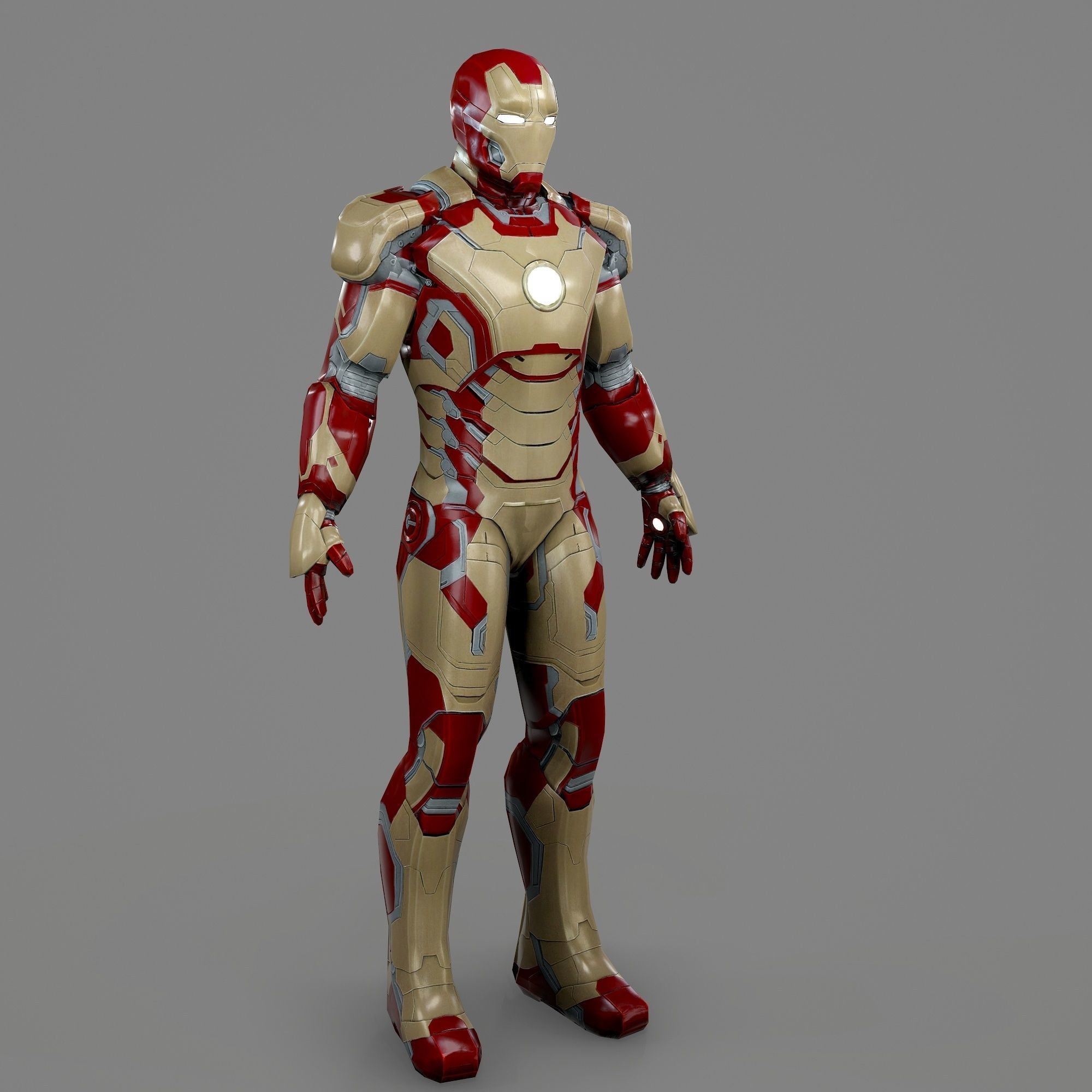 Iron Man Mark 42 Full Wearable Accurate Armor with Inner Parts 3D print model_48
