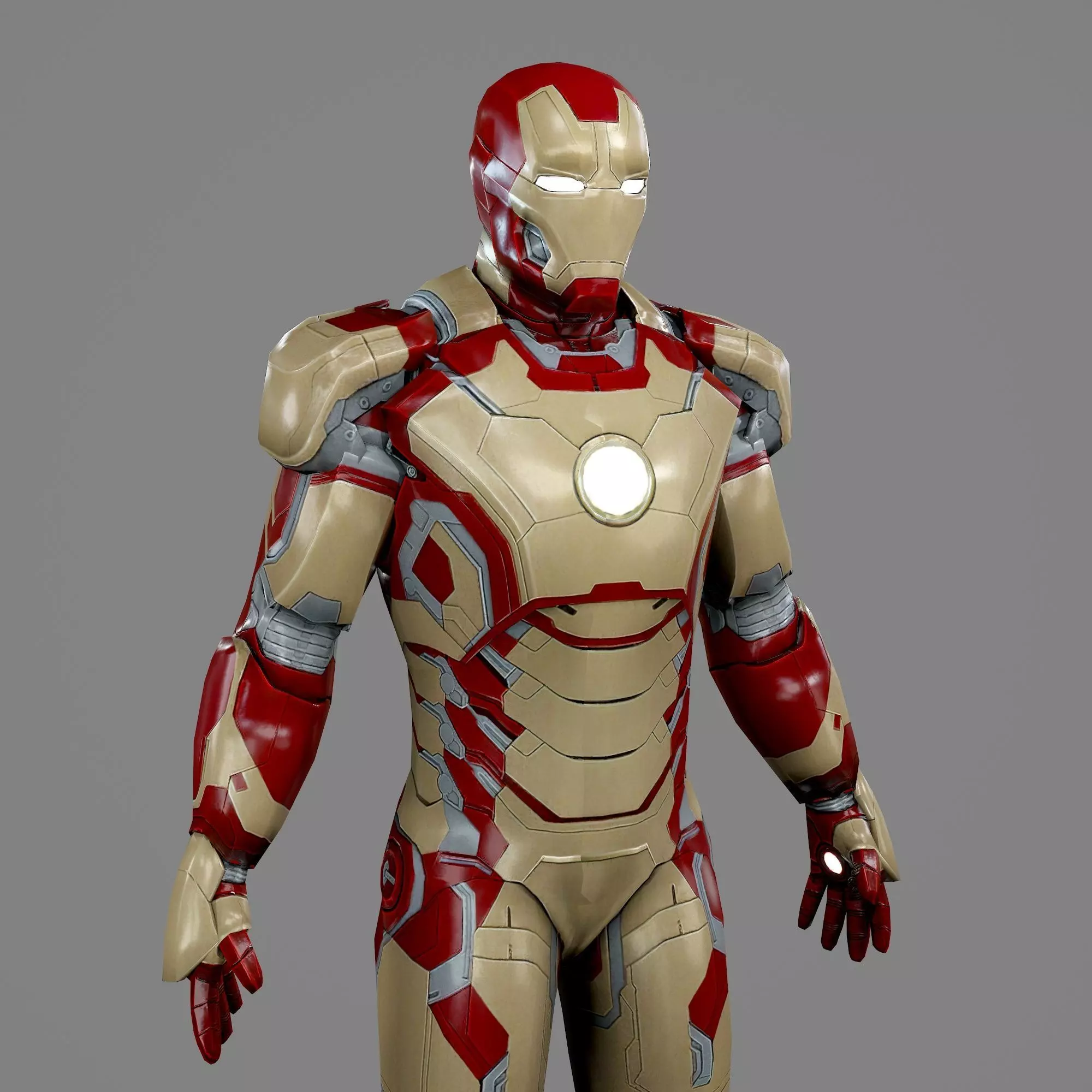 Iron Man Mark 42 Full Wearable Accurate Armor with Inner Parts 3D print model_0
