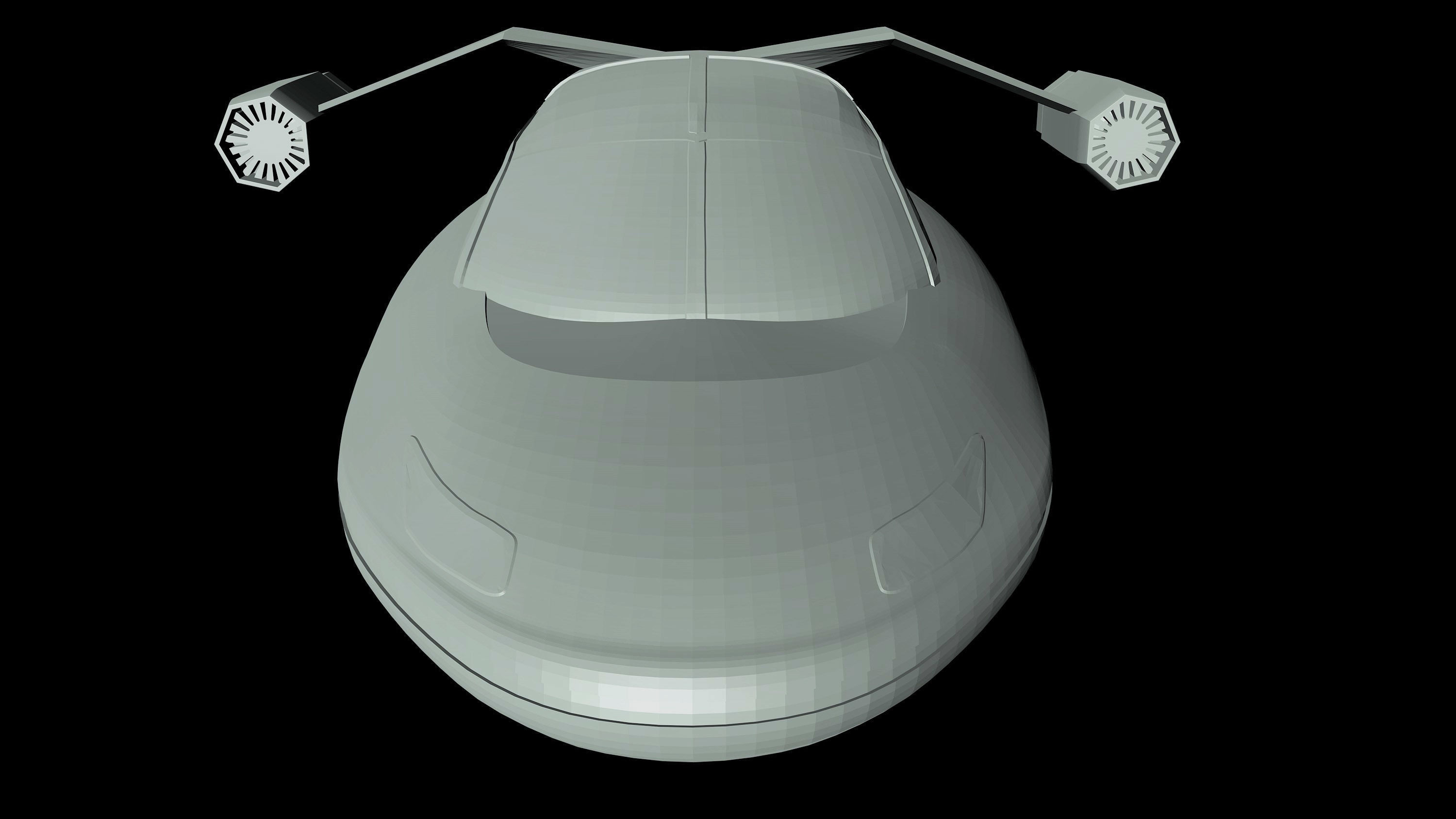 Air Car fiction 3D model_3