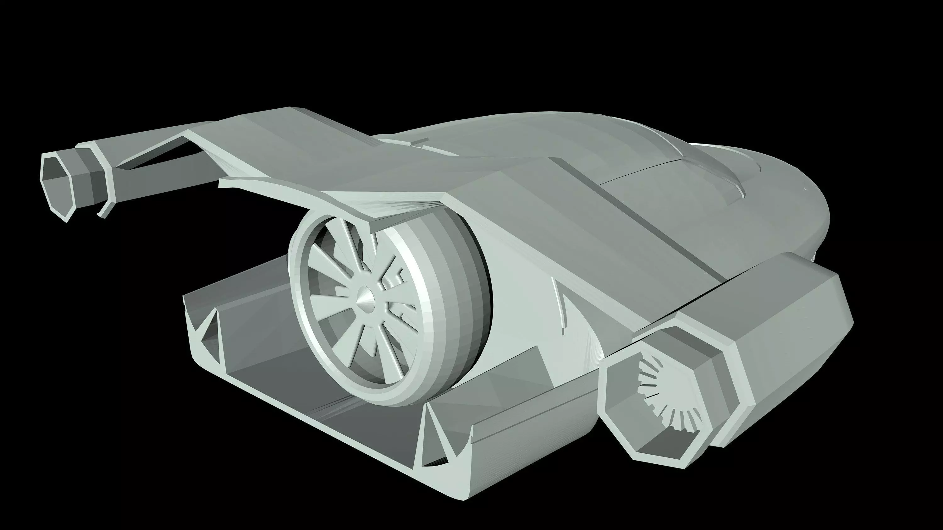 Air Car fiction 3D model_0