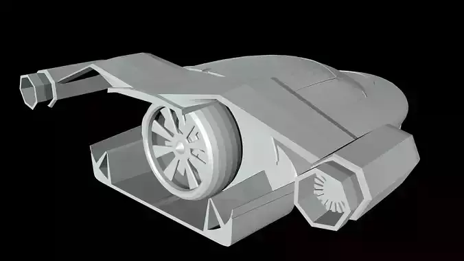 Air Car fiction 3D model
