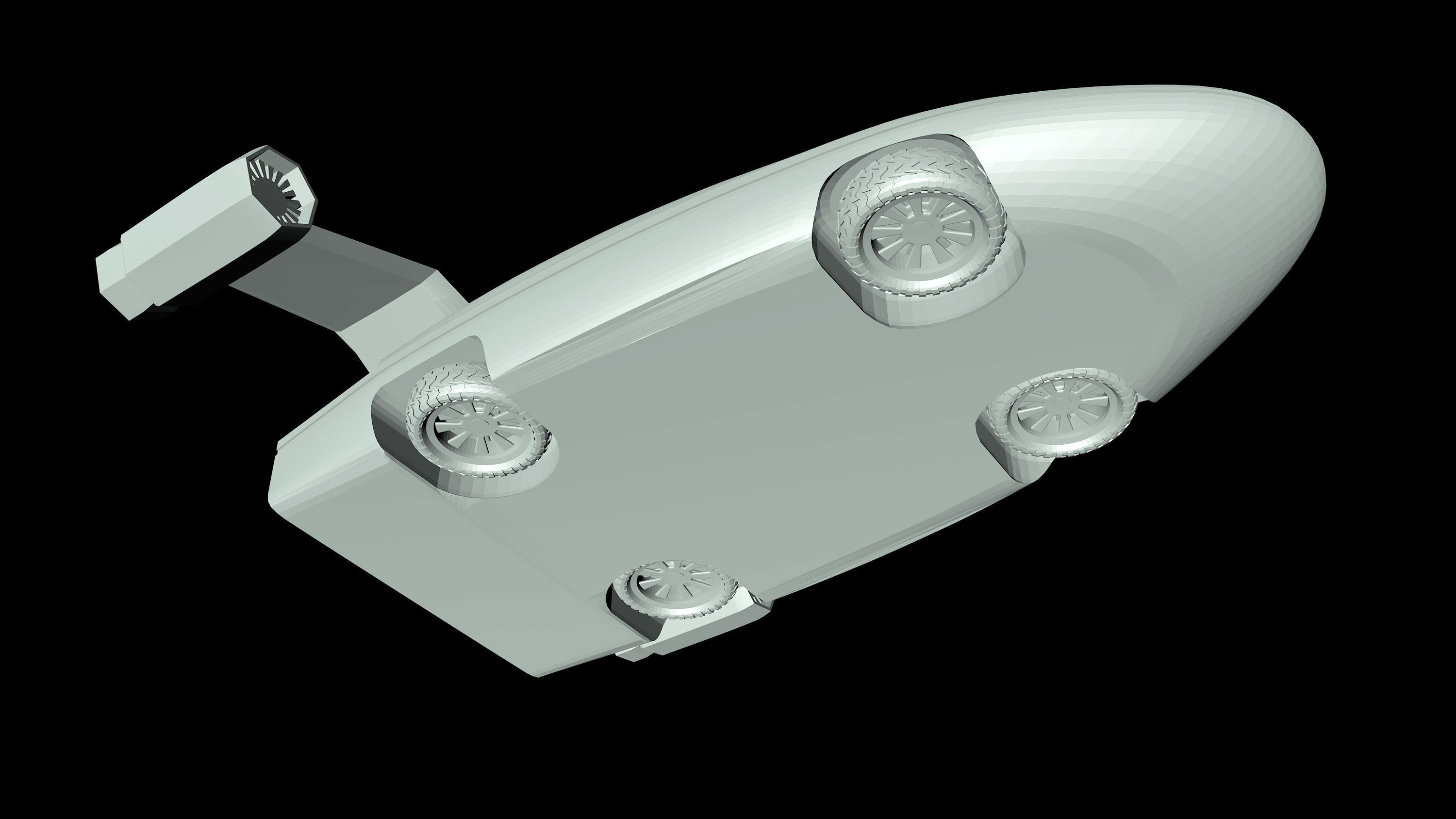 Air Car fiction 3D model_2