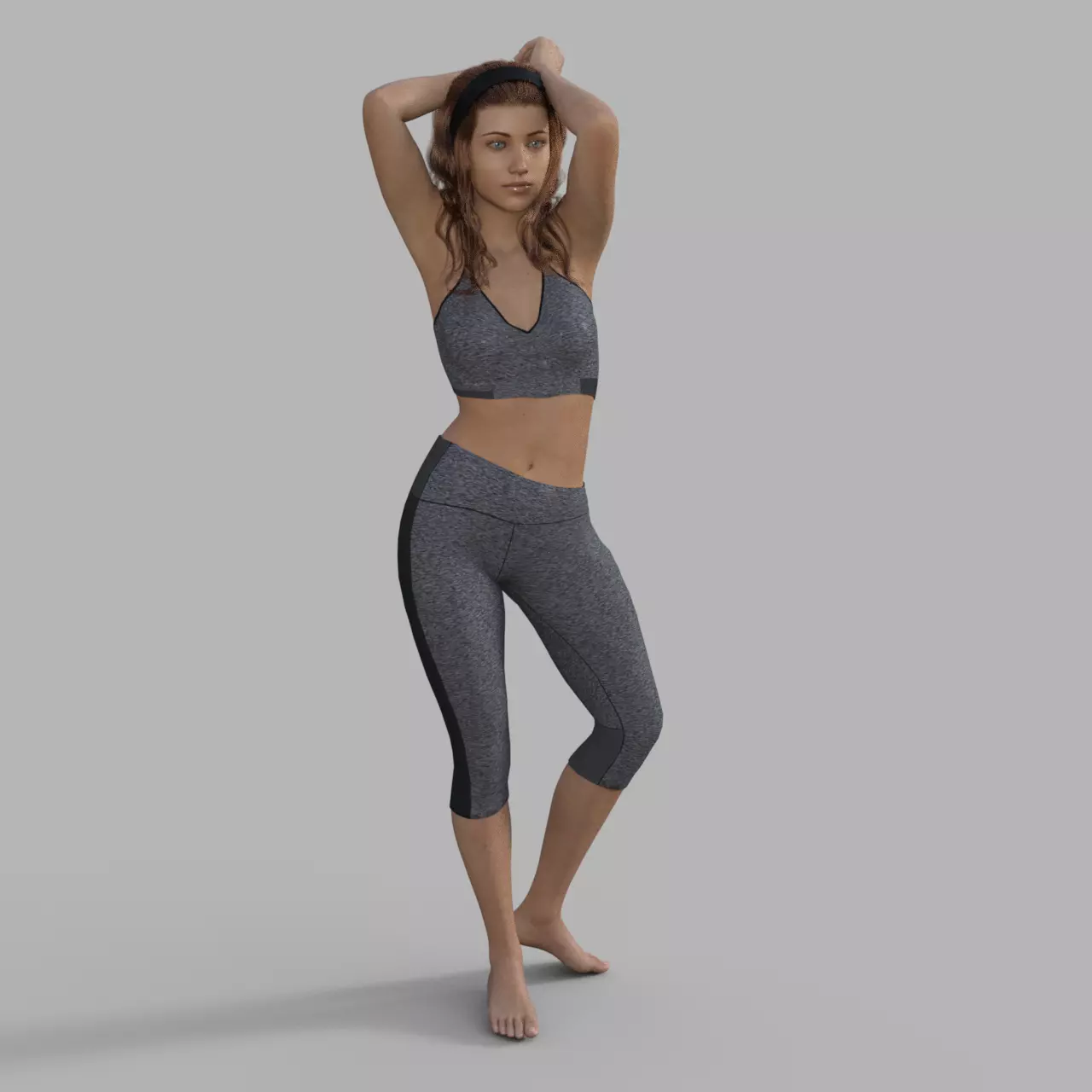 Fitness Clothes for Genesis 8 Female 3D model
