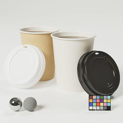 Disposable Coffee Cup 3D model