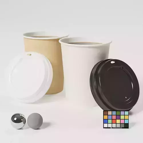 Disposable Coffee Cup 3D model