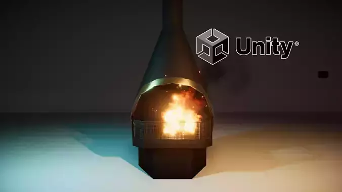 Metal Fireplace Lareira de Metal