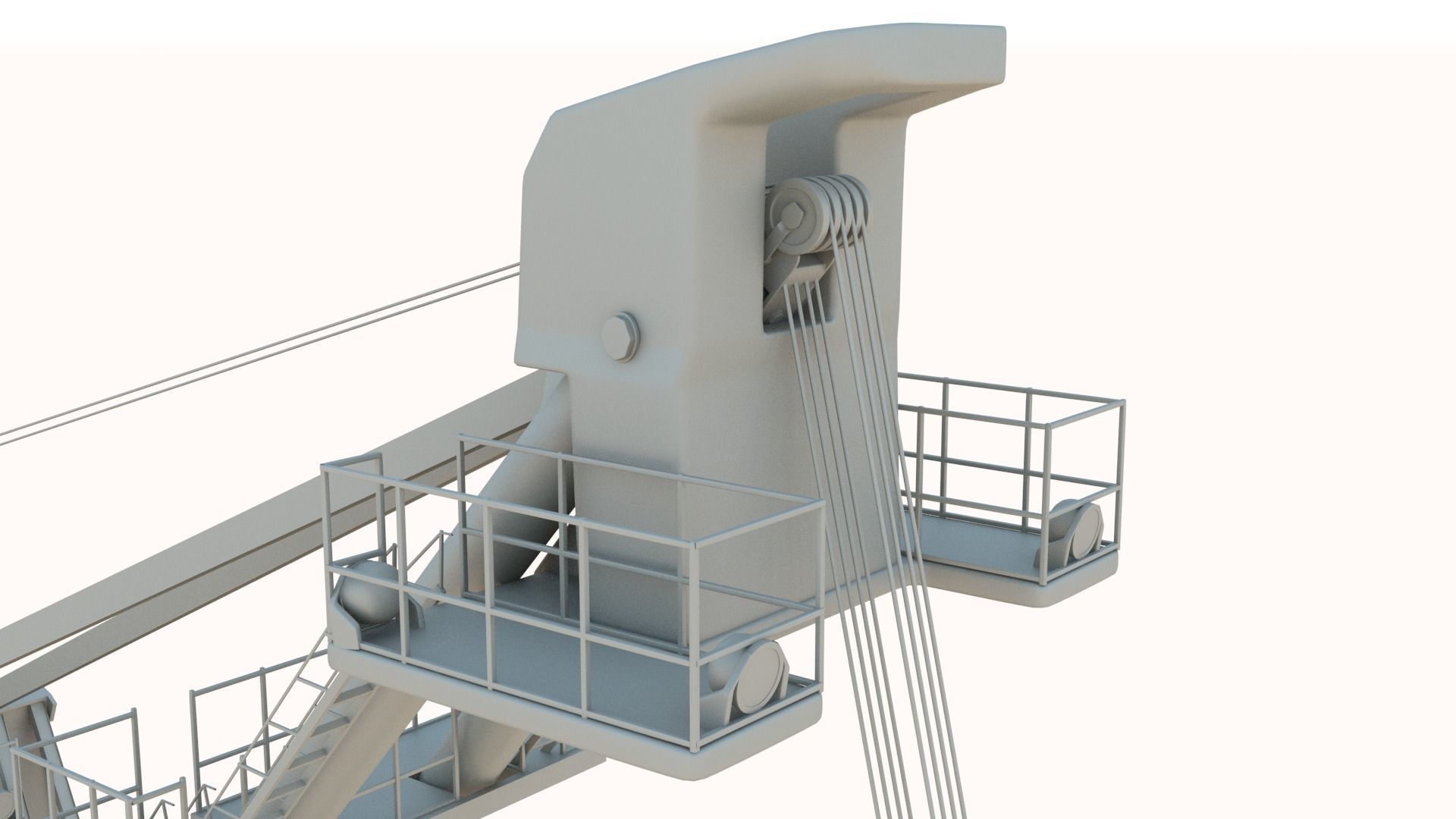 Bucket Wheel Excavator 3D model_4