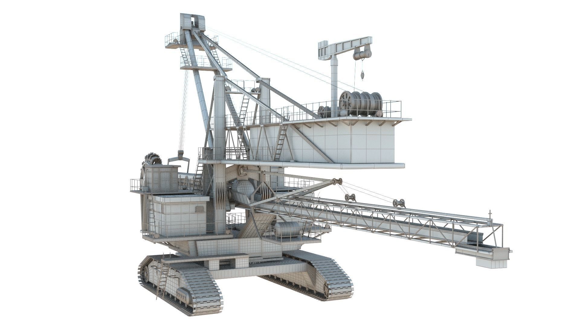 Bucket Wheel Excavator 3D model_6