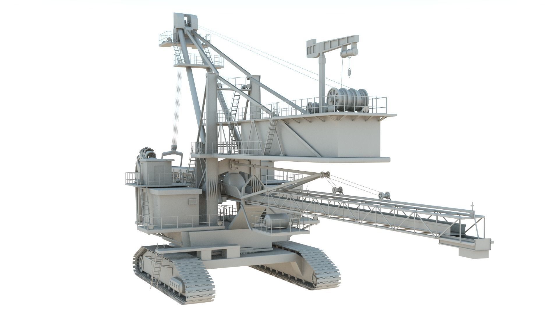 Bucket Wheel Excavator 3D model_5