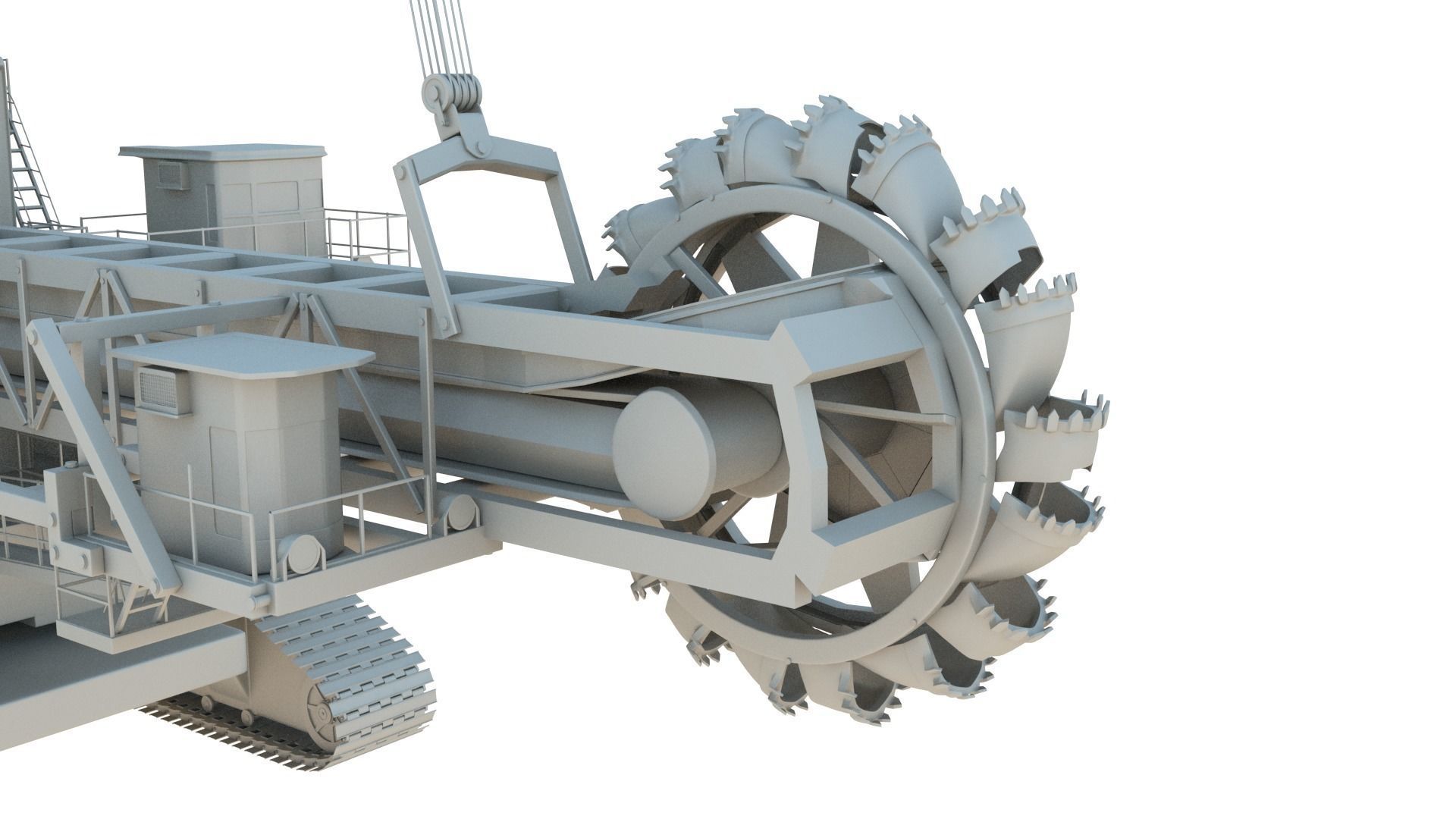 Bucket Wheel Excavator 3D model_1
