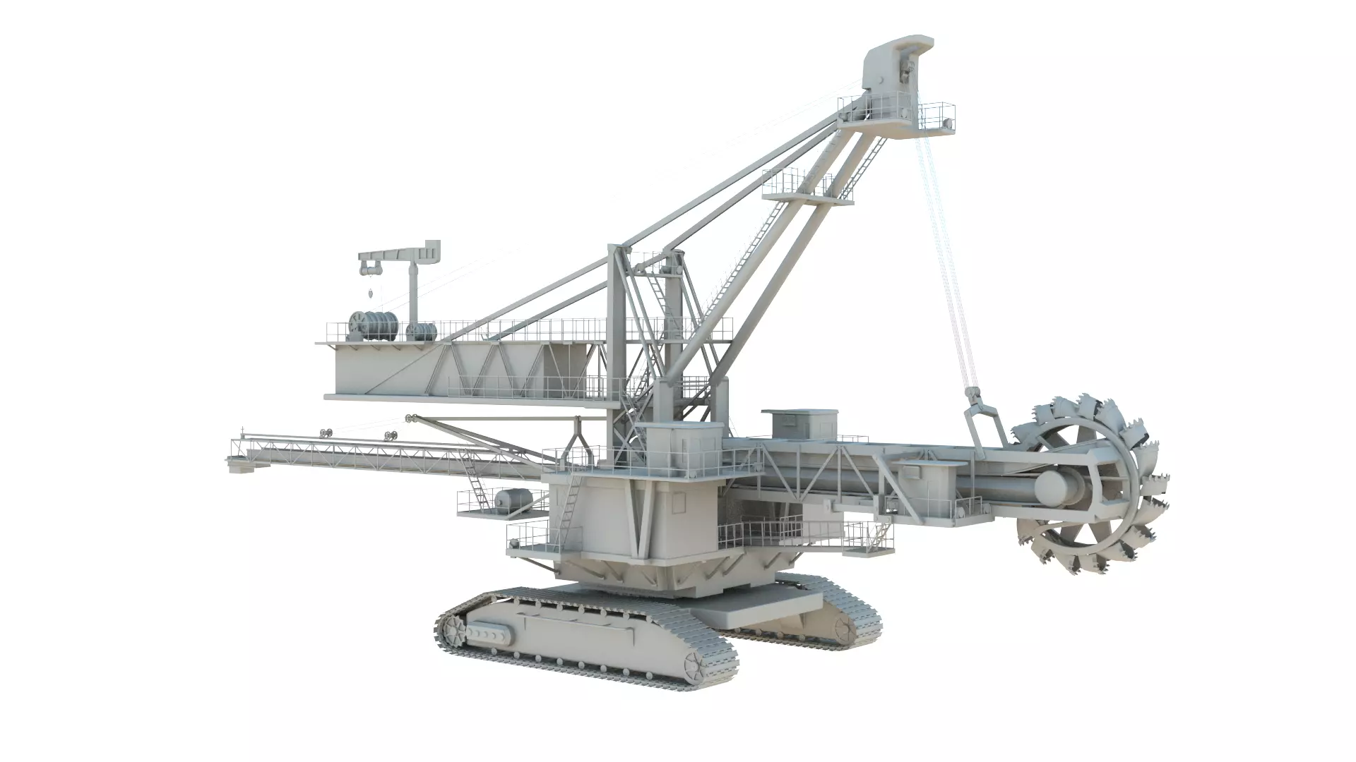 Bucket Wheel Excavator 3D model_0