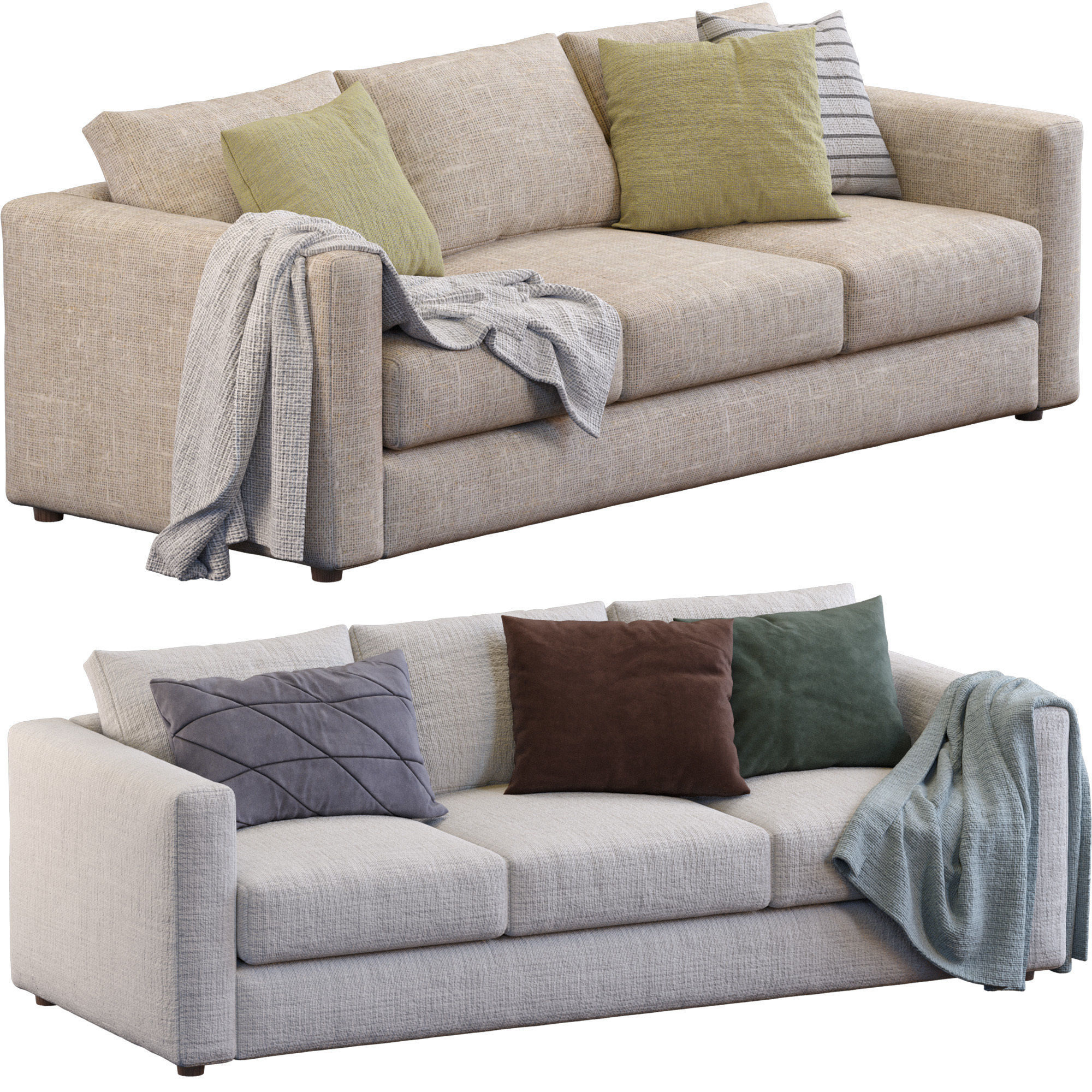 Sofa Finnala By Ikea 3D model_8