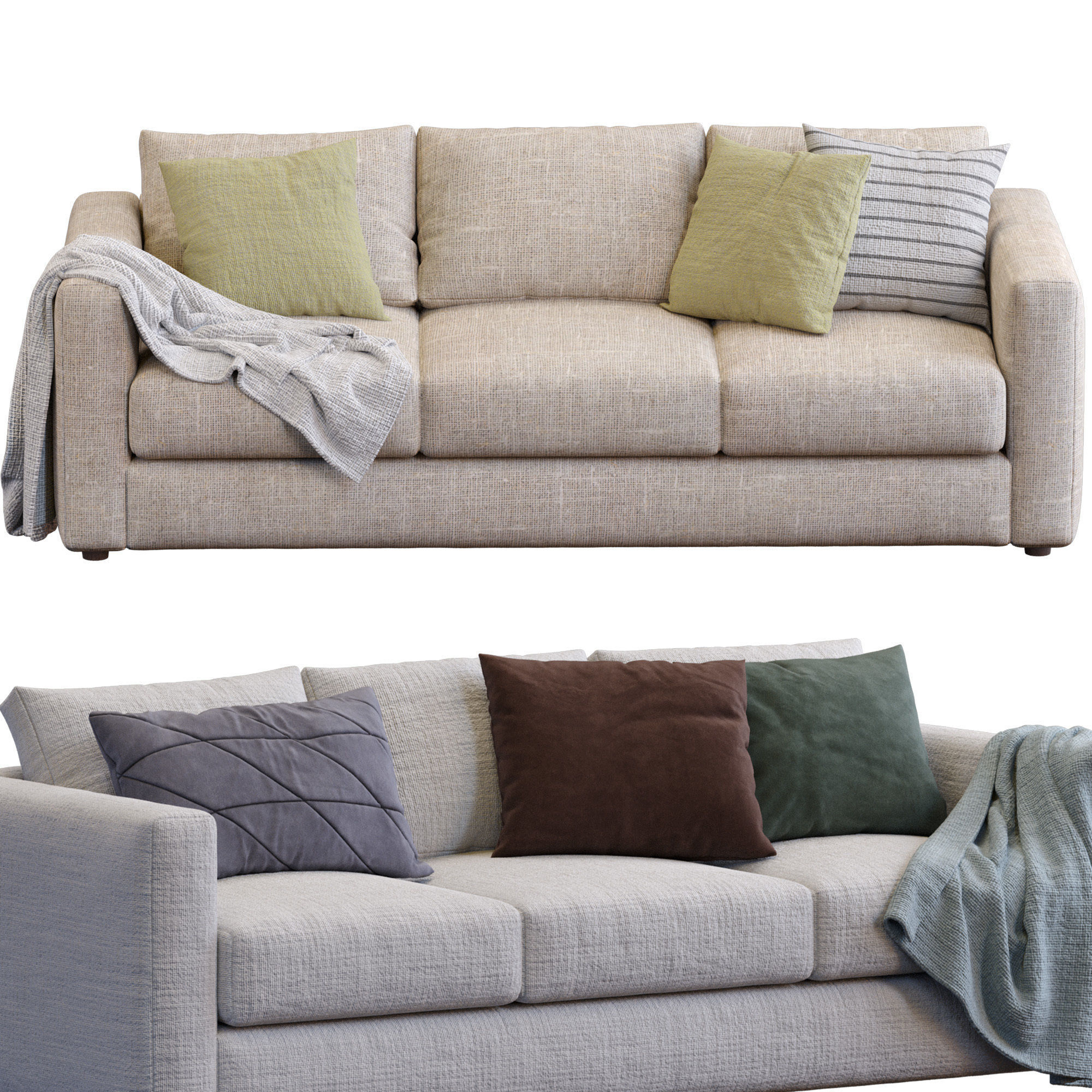 Sofa Finnala By Ikea 3D model_9