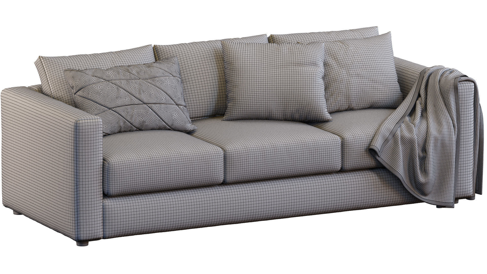 Sofa Finnala By Ikea 3D model_6
