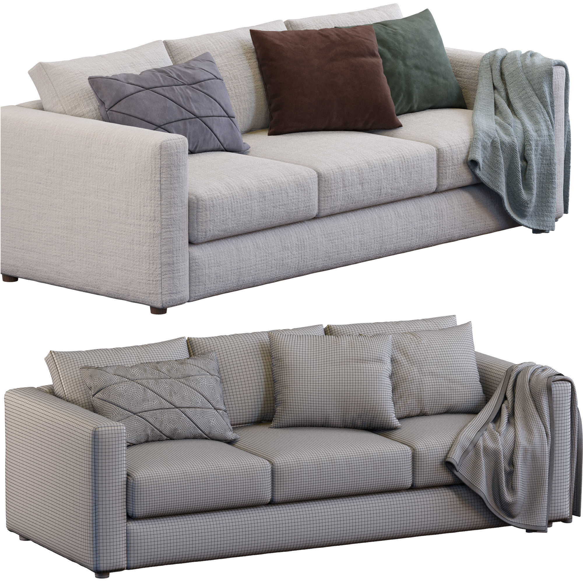 Sofa Finnala By Ikea 3D model_10