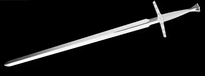 The Witcher TV series - Geralt silver sword 3D print model