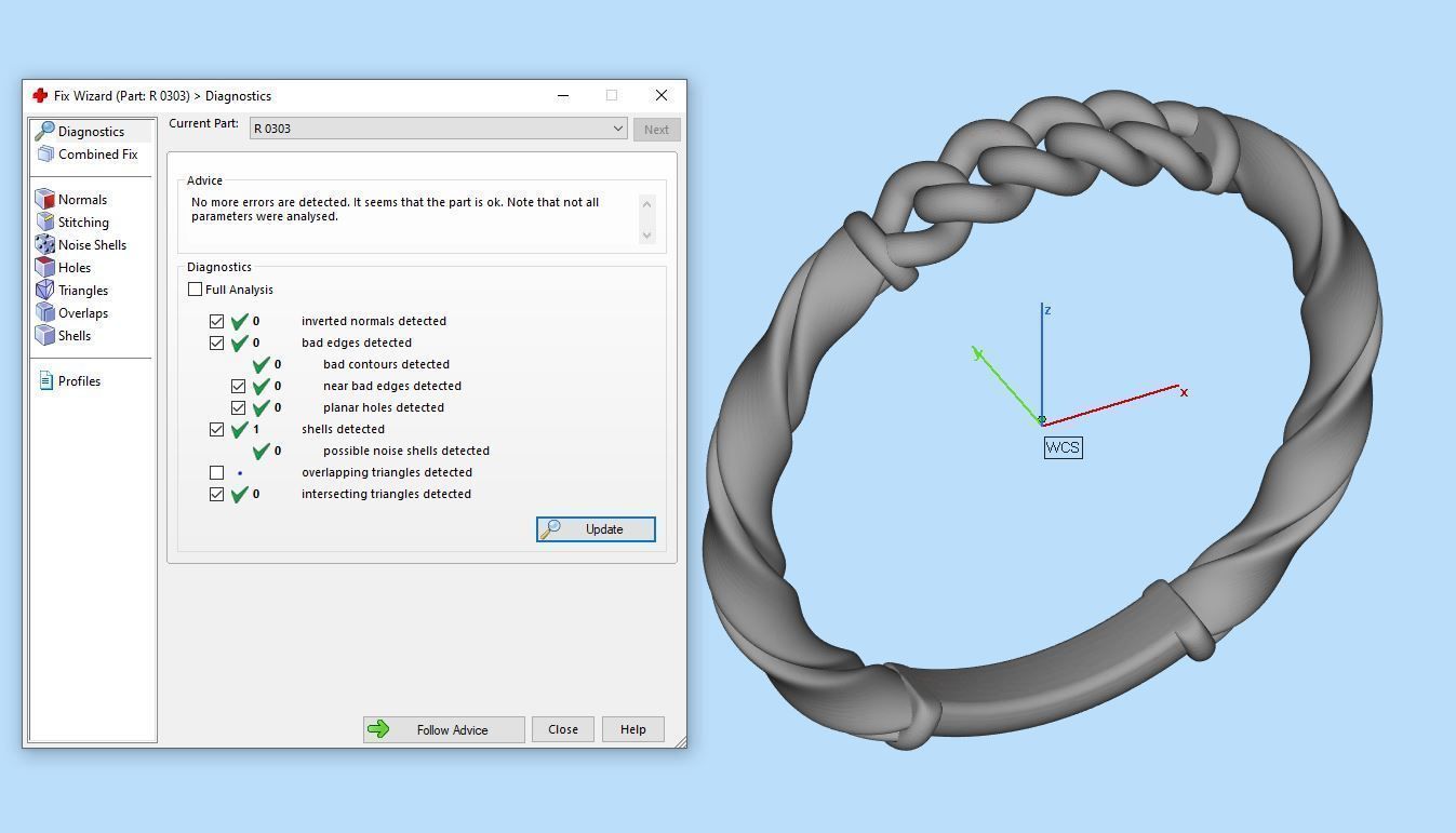 Band ribbon and link ring printable 3d model 3D print model_16